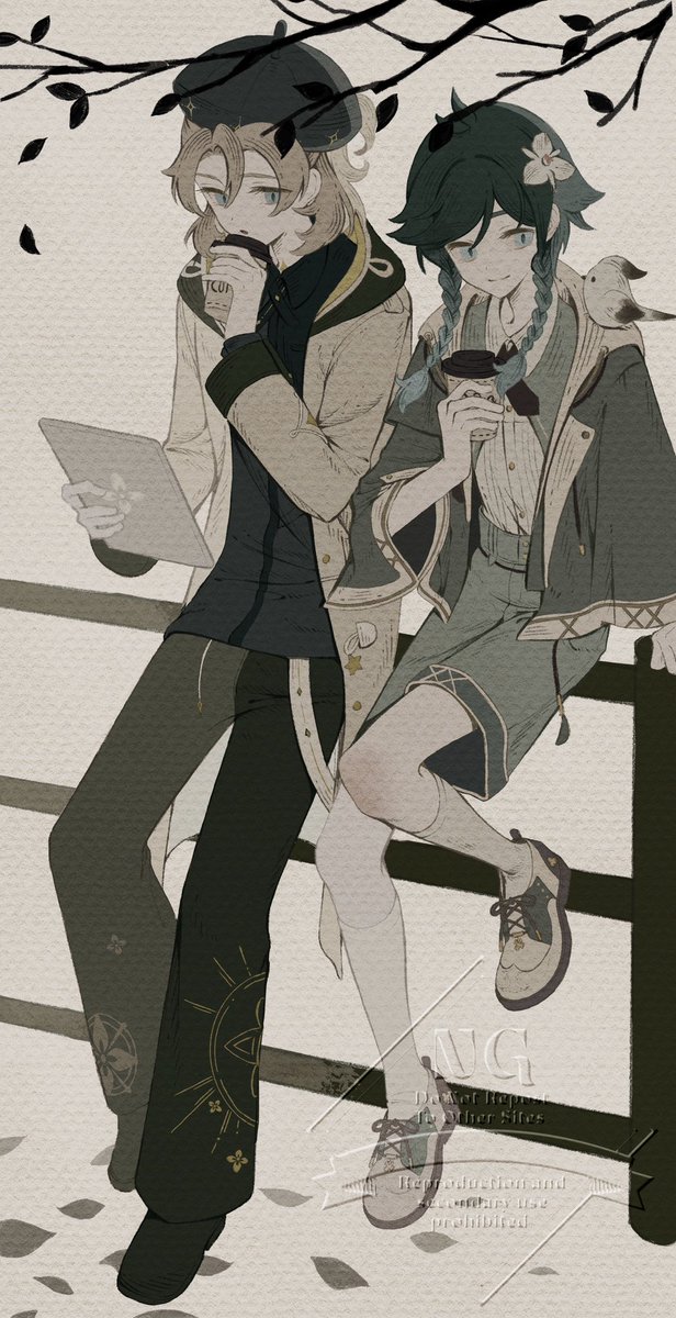 #Venti
#Albedo

イメージ衣装かわいい✨