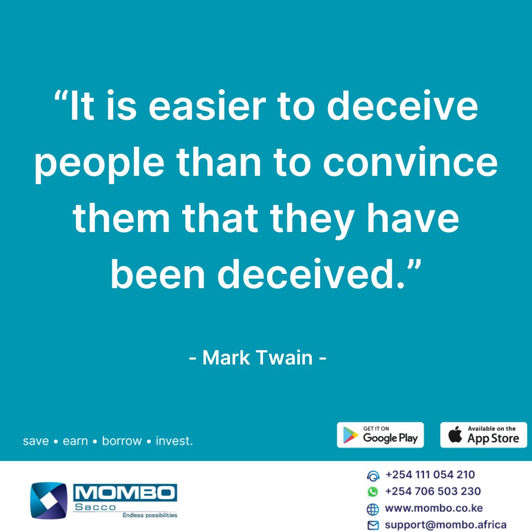 mombosacco's tweet photo. It's easier to trick someone than to make them realize they've been tricked. 

#Grammys #EndFemicideKE #MyCowMyChoice #Kasongo #MosesKuria #InteriorCS https://t.co/DK3Wr5c3Iy