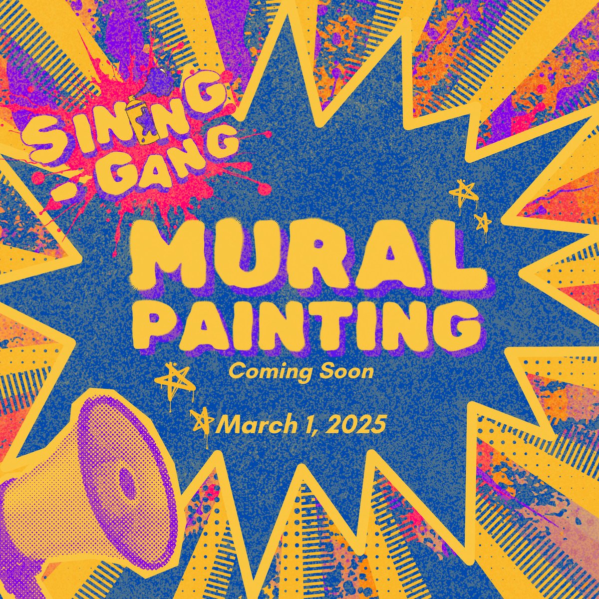 SiningGang_'s tweet photo. 🎨 Mural Painting Day is Here!

Join us while we paint stories, inspire change, and bring life and color to public spaces! 🖌💛
📷 March 1, 2025

Be part of Sining-Gang and help spread the healing power of art! 📷
#MuralsforCauses #SiningGang

https://t.co/TtP3fyglV0 https://t.co/uIzLWj5p11