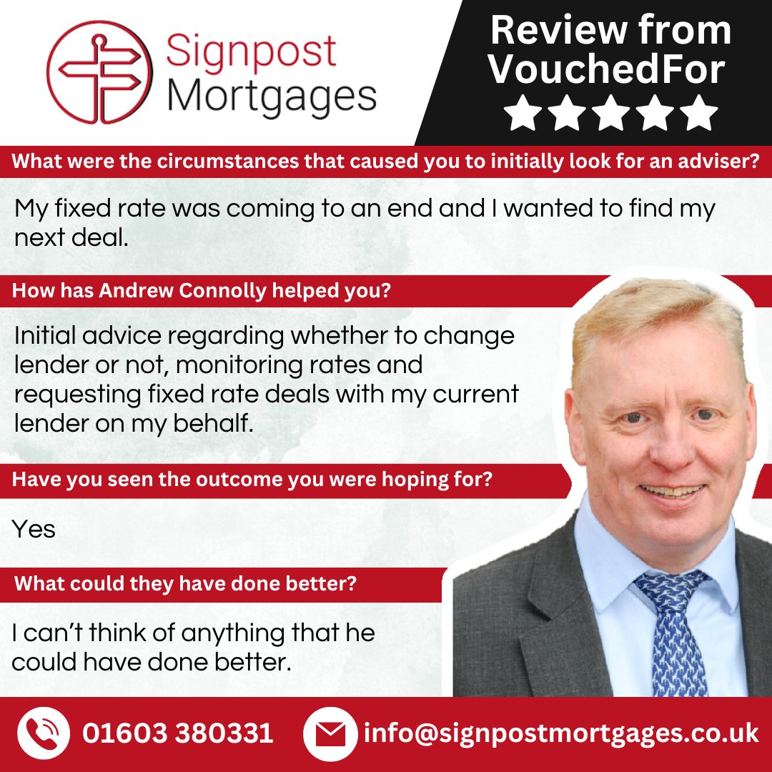 When your fixed rate ends, navigating the best options can feel overwhelming. At Signpost, we’re here to make the process simple and stress-free.

#mortgages #mortgage #mortgagebrokers #mortgagebroker #norfolk #norwich #equityrelease