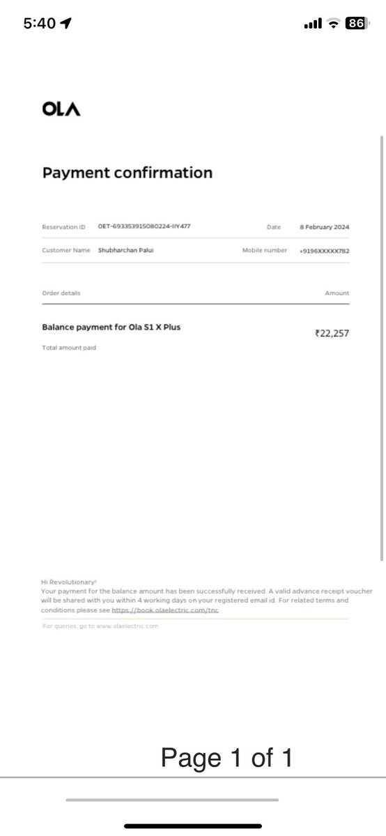 suvapalui's tweet photo. ordered a buddy step along with my Ola scooter on 8th February. Till then it is being shipped. Other start up should watch how to set benchmark of lie like @OlaElectric I also complained on @jagograhakjago but ola didn’t reply!! Can you believe!! https://t.co/smgMHKm1qR