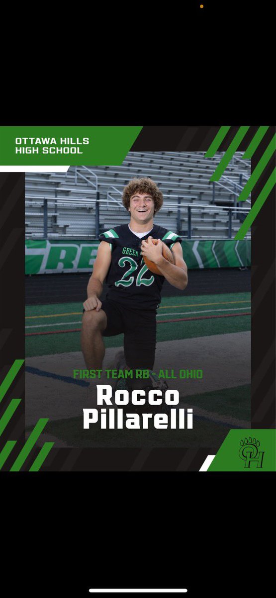 Blessed to have been named all ohio-first team rb!
