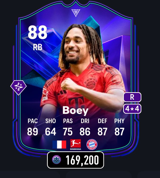 🚨FC PRO Live upgrades are also live✅

🇫🇷 Boey 4/4 ⭐️
#FC25
