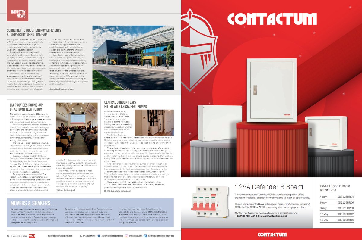 December is here and so is the latest edition of ECN Magazine!

This month features our fantastic range of Three Phase 125A Defender B Boards complete with extension enclosures to support your Metering Kit &amp; Surge Protection requirements!🔥

Full advert available here:
