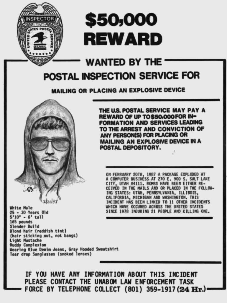 needalimb's tweet photo. Inflation even hitting crime hard. 50k for Unabomber (70’s - 80’s) 10k for the United Health care Assassin https://t.co/fB7TgynLKm
