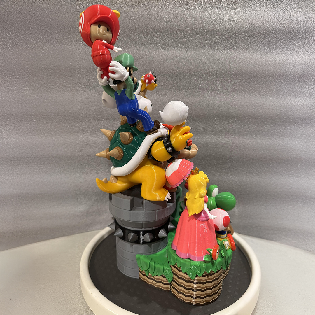 Calling all Mario fans! 🎉 Today we're featuring an incredible "Mario All Characters" diorama designed by JW3DFORGE and brought to life by Reddit 3D printing community member u/dingodanamiibo ("Dingo Dan"). 🎮 Beautifully printed on our Original Prusa MK4S with the MMU3 upgrade,