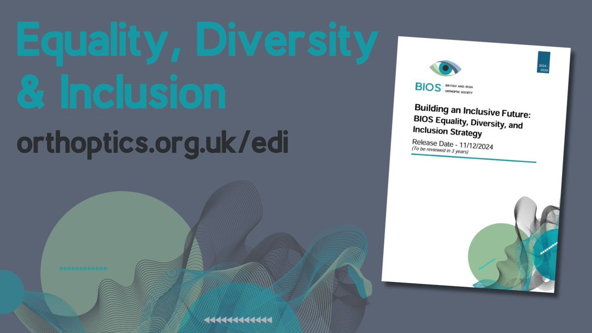 Today we launched our new Equality, Diversity &amp; Inclusion Strategy, reaffirming our commitment to fostering an inclusive environment throughout the orthoptic profession. 

To support this, we've also refreshed and expanded the EDI content on our website: buff.ly/4g6vfo2