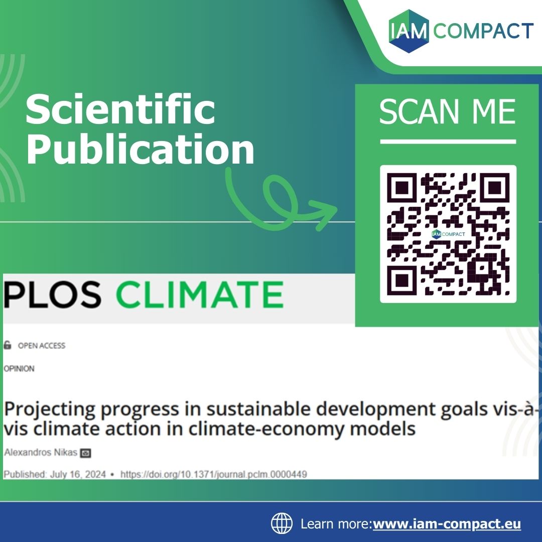 A paper by <a href="/anikas_epu/">Alexandros Nikas</a> discusses 6 ways that the ability to assess #SDGs progress in relation to efforts to mitigate #climatechange using #IAMs is currently being improved to offer robust #climatepolicy prescriptions!
👉Read more: journals.plos.org/climate/articl…
#iamcompact