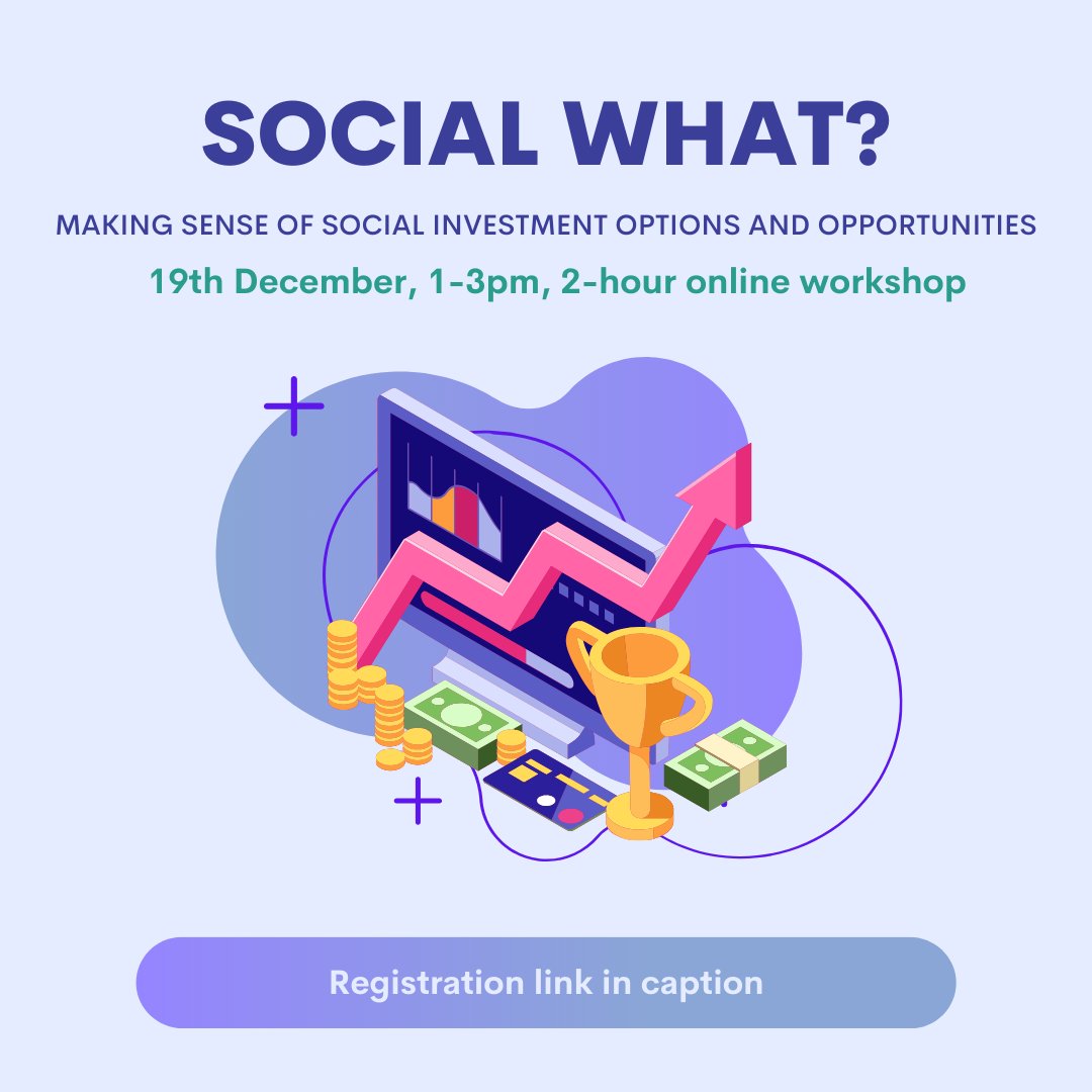 Are you a social enterprise, Community Interest Company (CIC), trading charity, or other social-value-led business/group? Are you looking for investment to take your business to the next level or kickstart a new project? Then this workshop is for you! 

manchestercommunitycentral.org/civicrm/event/…