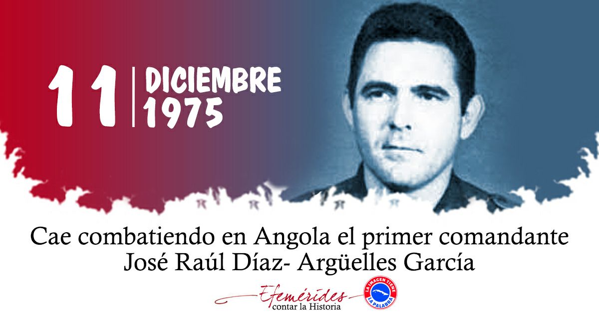Un día como hoy cayó luchando por la independencia de Angola y la libertad de los pueblos del sur de África el heroico Raúl Díaz Argüelles. Su papel en la Operación Carlota fue crucial. Gloria  eterna. #TenemosMemoria