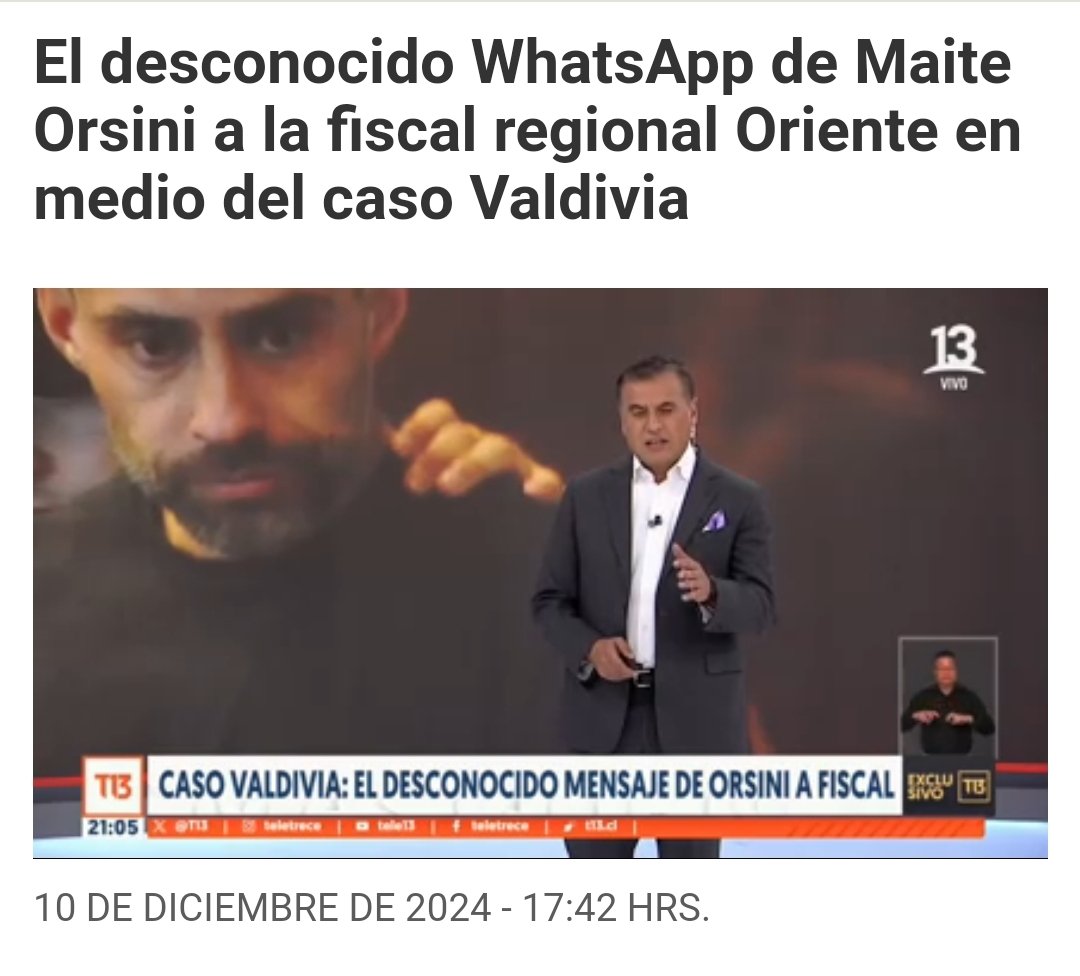 mariseka's tweet photo. Yo no entiendo qué tiene que pasar para que la diputada @MaiteOrsini entienda que no puede, en el ejercicio de su cargo como diputada, utilizar sus nexos. Lo hizo en su momento con Carabineros, luego contactó a una de las denunciantes de Jorge Valdivia, y ahora nos enteramos que le habló a la fiscal que lleva la investigación para ver si habían abierto una investigación por filtraciones. 

¿Es esto último presiones indebidas por parte de una parlamentaria? Yo creo que sí. 

Actitudes como éstas son las que enlodan a toda la clase política y que hacen que la ciudadanía tenga tanta desaprobación hacia nosotros.

https://t.co/nTrc4jkLFs