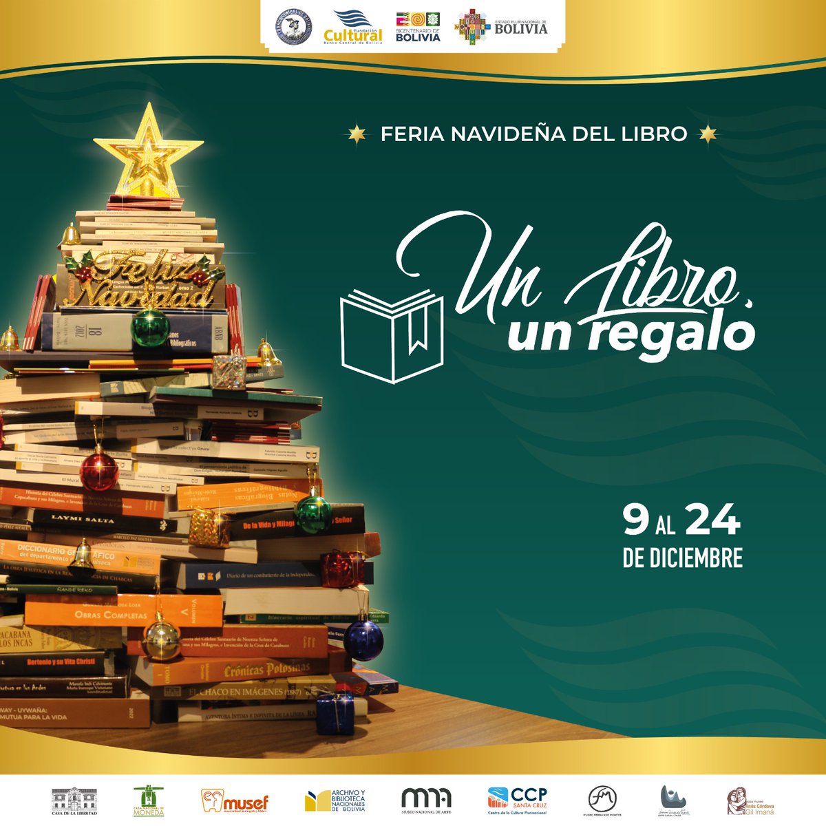 #FCBCB|𝑭𝒆𝒓𝒊𝒂 𝒏𝒂𝒗𝒊𝒅𝒆𝒏̃𝒂: 𝑼𝒏 𝒍𝒊𝒃𝒓𝒐, 𝒖𝒏 𝒓𝒆𝒈𝒂𝒍𝒐
Desde este lunes 9 al 24 de diciembre la <a href="/CulturaFCBCB/">Fundación Cultural</a> abrirá sus puertas para la feria navideña "Un libro, un regalo". ¡No te lo puedes perder!