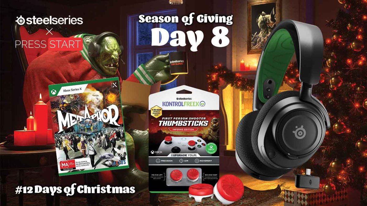 PressStartAU's tweet photo. WIN: Metaphor ReFantazio And A SteelSeries Arctis Nova 7X Wireless Headset https://t.co/tHtuSGrgs4

@SteelSeriesANZ https://t.co/vXcbuoAJ5m