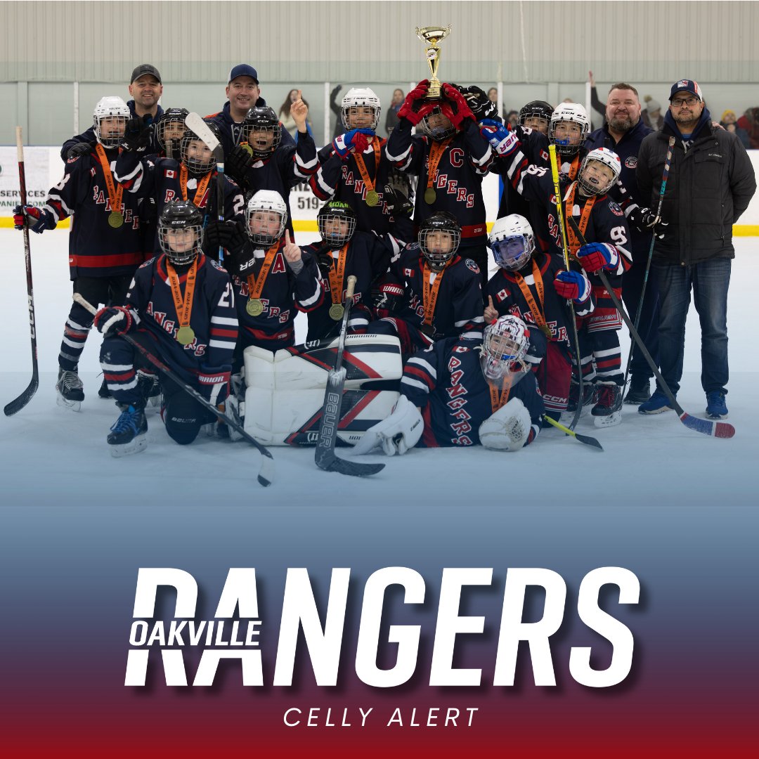 Celly Alert! Congrats to the Oakville Rangers U13 Advanced Red team who took on the London Bandits Dan Pulham Select Tournament and came out champions!

Huge congrats to the players, coaches, and families who made this an unforgettable victory!