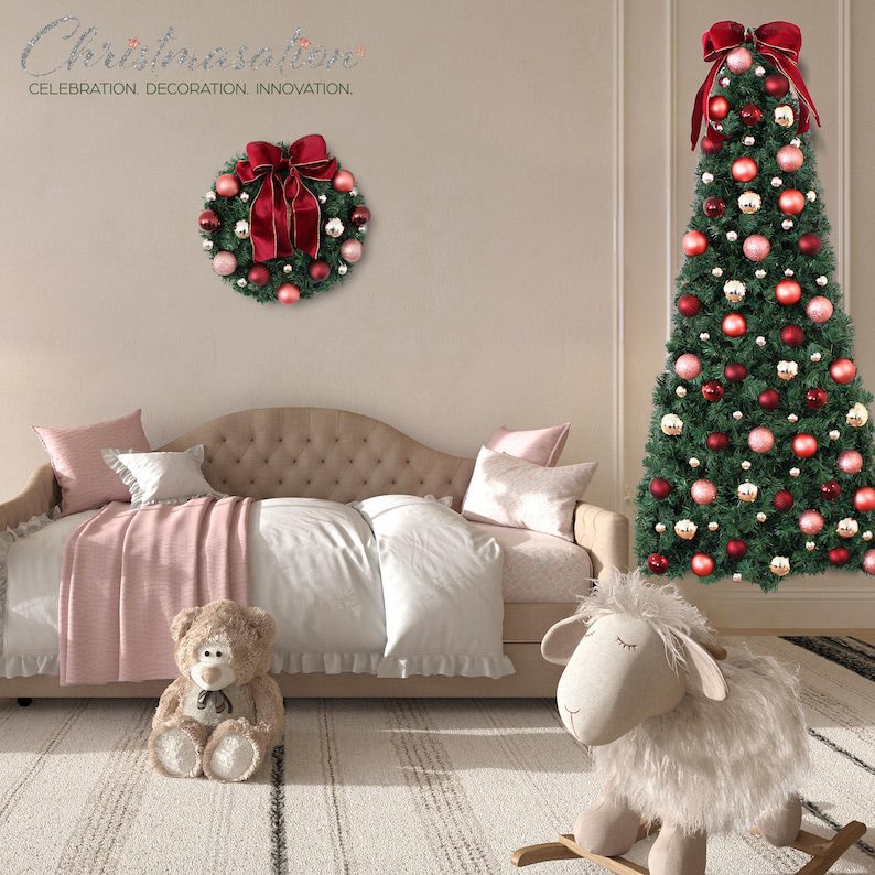 christmasation's tweet photo. This Pet and Kid Friendly Shades of Pink and Champagne Space-saving Hanging EZ-FIT Tree can go anywhere! Takes seconds to put up and take down a decorated and lit Christmas tree!
https://t.co/bxIwepaT71
#christmastree #xmastree #christmasdecor #flattree #spacesaving #petfriendly https://t.co/j1iGC5x3la