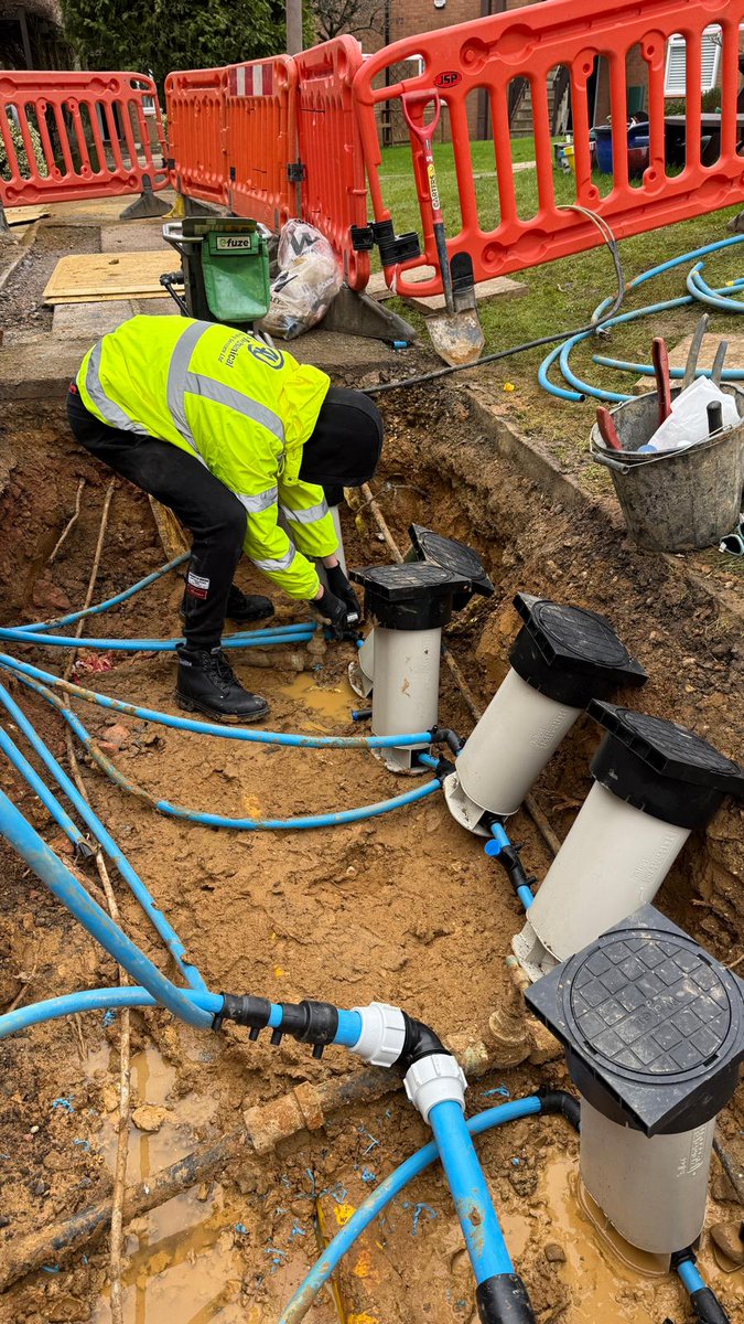 AandLMechanical's tweet photo. Shout out to our amazing work experience champ! 🎉 He’s on-site with one of our Directors, prepping water pipes for fitting to the mains supply. 💧His incredible job meant that our Director marked the pipes with his initials! 👏 Could this be a future A&amp;L star?🌟 #SocialValue https://t.co/HhGZq89Cj0