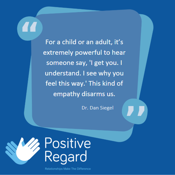 This #WisdomWednesday , we're all about the power of empathy with this gem from Dan Siegel.❣️
#PositiveRegard #RelationalPractice #Empathy