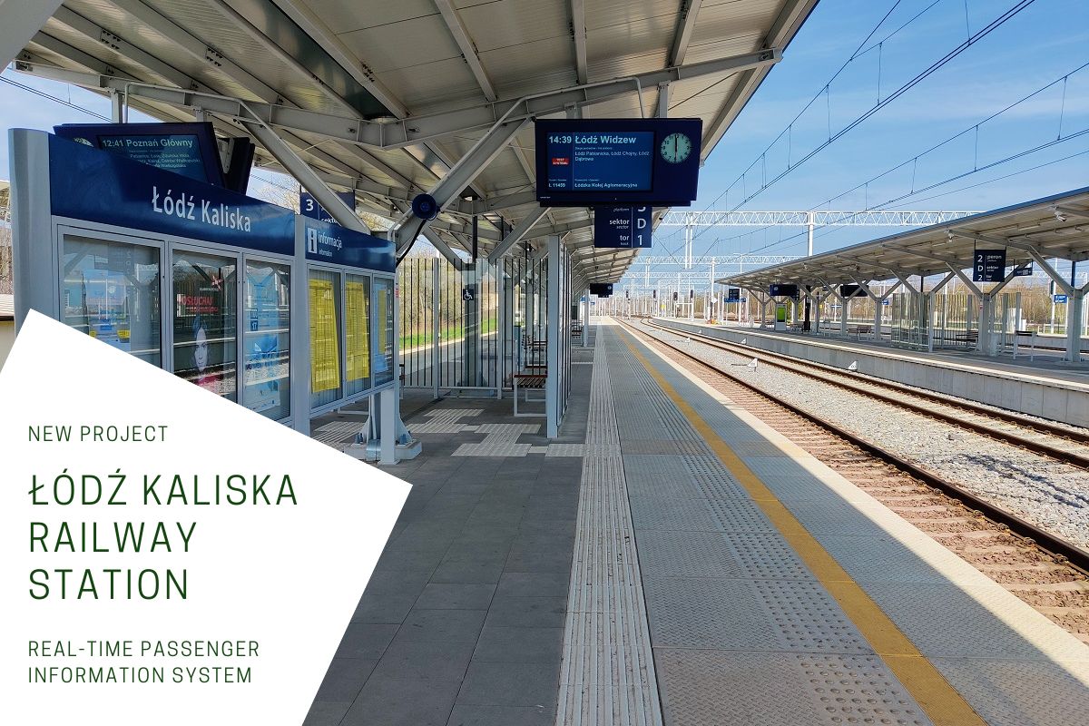 Dysten3's tweet photo. DYSTEN will provide a real-time #passengerinformation system for the reconstruction of the Łódź Kaliska #railwaystation, a project undertaken by #PKP S.A. The system will consist of main station displays, clocks, and a public address system. 
#InformacjaPasażerska #SDIP #Dworzec https://t.co/NdelXldKQj