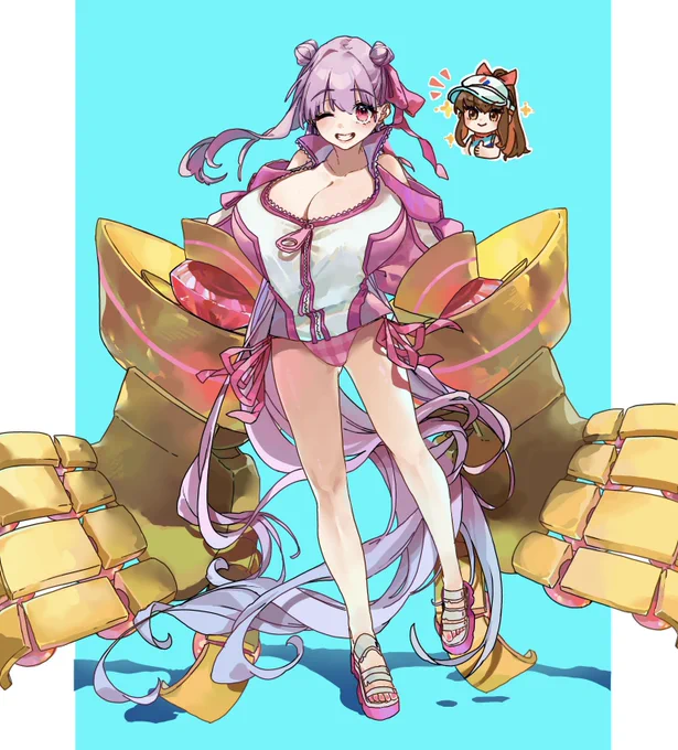#今年も残りわずかなので今年一番伸びた絵を貼るリップの水着イラストほんとすごく嬉しい... 