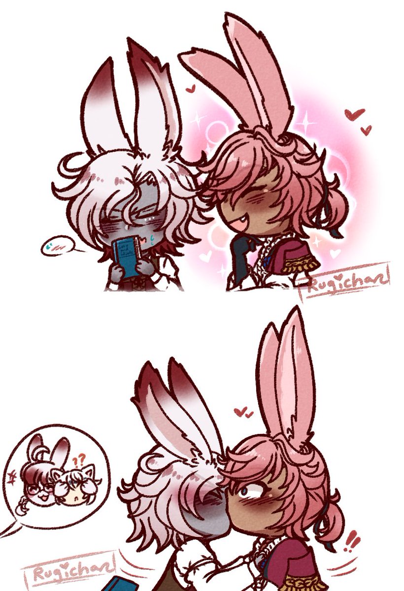 rugichan's tweet photo. He got sick of the sweet talking...💕
#oc https://t.co/vcSFQgFrai