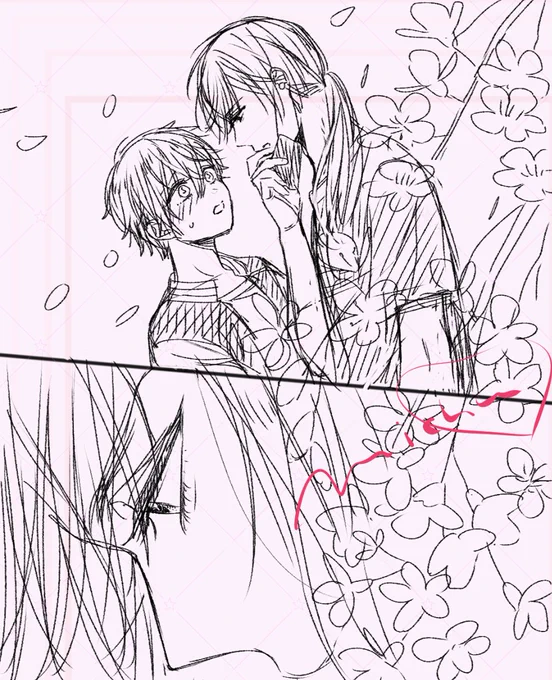 創作BL下絵ももう終わりそう
#麗とマキヤ🌸🍎#漫画 #illustration #イラスト  #comic #創作 #創作漫画 #創作BL 