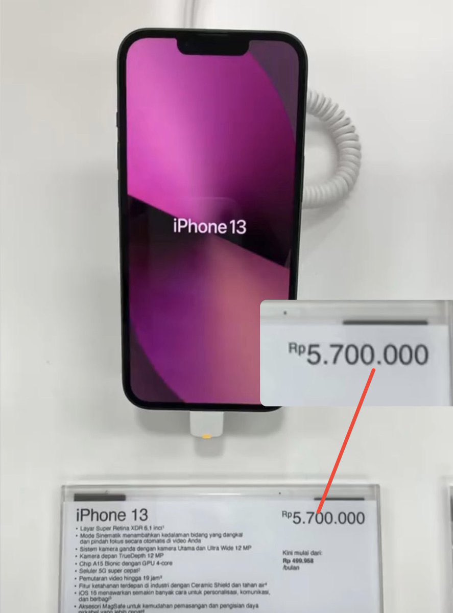 zerapinn's tweet photo. • iPhone 13 Turun Banget Harganya📉 5jutaan aja🔥

📎 https://t.co/diXawsQPyV https://t.co/FTnthqynzr