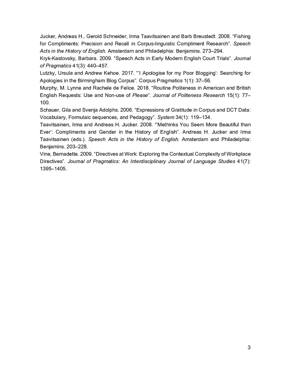 CFP for the workshop 'Speech Acts in Formal and Informal Interactions in English: Mapping the Past, Exploring the Future' <a href="/Icame_English/">ICAME - Int. Comp. Archive of Mod. & Med. English</a> 46 in Vilnius (17–21 June 2025)