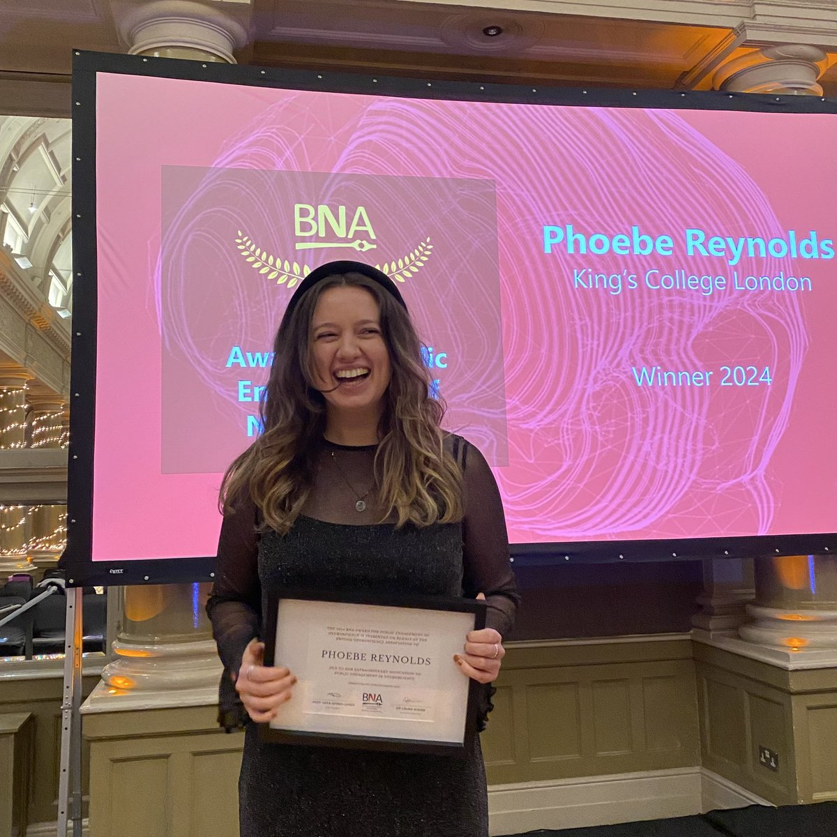 Phoebe Reynolds (@pheereynolds) on Twitter photo I’m over the moon to have won the <a href="/BritishNeuro/">British Neuroscience Association</a> award for Public Engagement 2024 🥳✨🧠
Massive thanks to the panel! This is such an exciting recognition of public engagement work in neuroscience! <a href="/KingsIoPPN/">Institute of Psychiatry, Psychology & Neuroscience</a> <a href="/dev_neuro/">CDN | King's College</a> I’m over the moon to have won the <a href="/BritishNeuro/">British Neuroscience Association</a> award for Public Engagement 2024 🥳✨🧠
Massive thanks to the panel! This is such an exciting recognition of public engagement work in neuroscience! <a href="/KingsIoPPN/">Institute of Psychiatry, Psychology & Neuroscience</a> <a href="/dev_neuro/">CDN | King's College</a>
