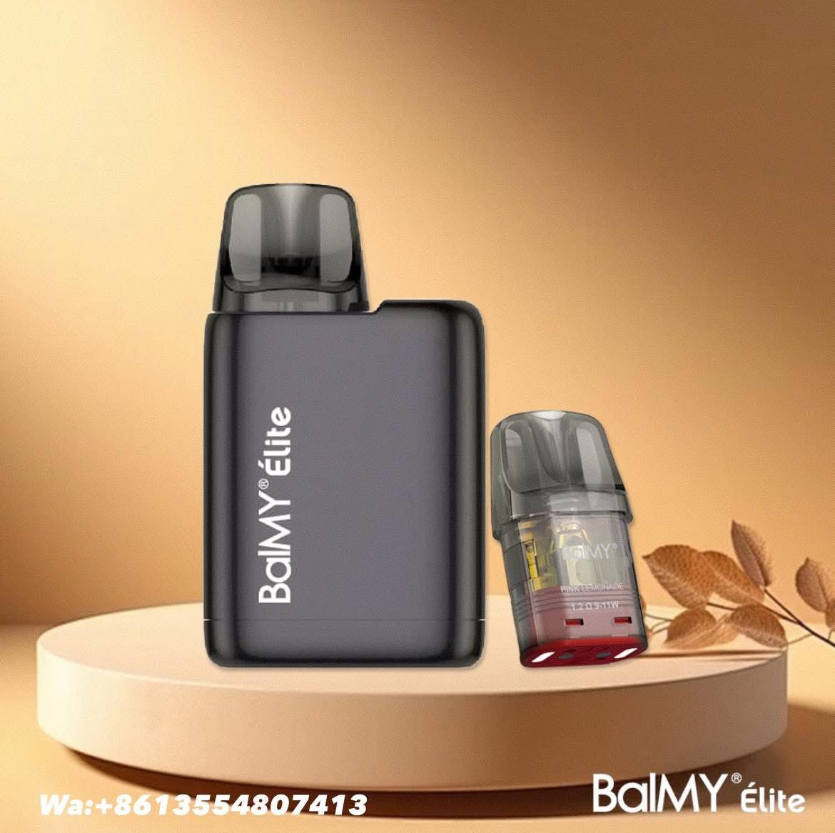 BalMY ELITE 
👉800mAh, 2ML
👉TPD Compliant
👉1.2Ω Mesh coil
👉Pre-filled Pod
👉0%2%3%5%Nicsalt
👉Rechargeable type-c
👉Small size, Big cloud