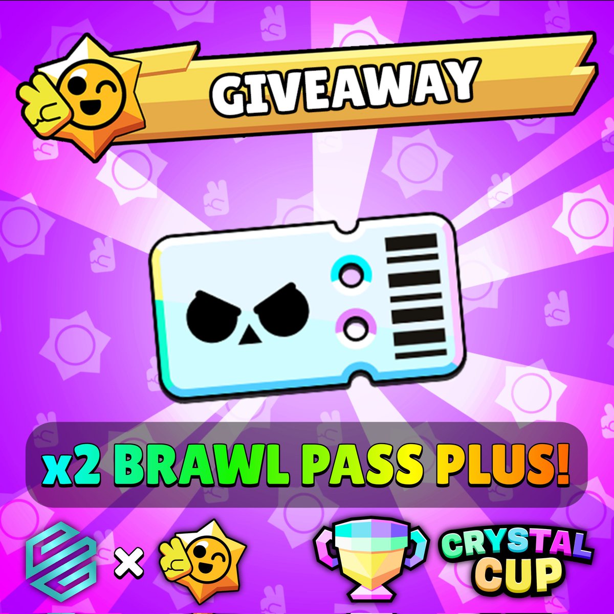 🎉 CRYSTAL CUP TOURNAMENT GIVEAWAY 🎉

In collaboration with Orion Gaming, we are giving away 2 Brawl Pass Plus! 🎁

✅️ LIKE + REPOST
✅️ FOLLOW <a href="/BrawlSource/">Brawl Source : News & More</a> &amp; <a href="/Oriontournament/">Orion Gaming</a> 

#BrawlStars #Supercell #BrawlPass