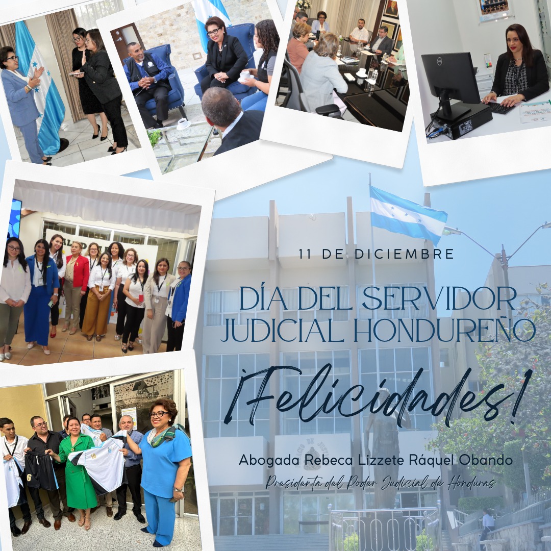 RebecaRaquelO's tweet photo. Hoy, 11 de diciembre, celebramos el Día del Servidor Judicial. Reconocemos y valoramos su esfuerzo diario por garantizar el acceso a la justicia en nuestro país. Continuemos trabajando con excelencia, integridad y pasión por el bienestar de Honduras. ¡Felicidades! #JusticiaParaTodos #DíadelServidorJudicial