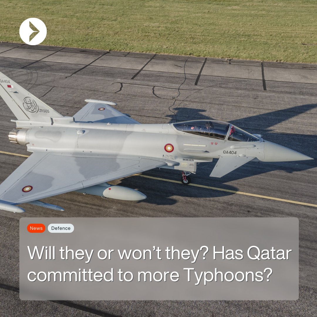 Will they or won’t they? Has Qatar committed to more Typhoons?

Find out more ➡️  aerospaceglobalnews.com/news/will-they…