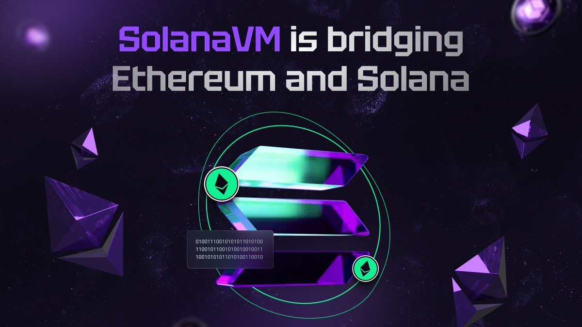 SolanaVM's tweet photo. 🟪 SolanaVM is Revolutionizing Ethereum and Solana Blockchains!

$SVM Key Features Include:

• Support for Solidity &amp; Vyper
• Ethereum RPC API compatibility
• Parallel transaction execution
• 2,000+ TPS

Efficient scaling aligns with advancements in validator hardware. https://t.co/k5iWuTVjXc