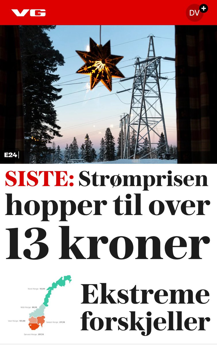 Dette trengte vi nå! Bare å telle ned til sakene i media om stengte baner/haller pga strømprisen. Barna har heldigvis fortsatt TikTok og Snap de kan kose seg med. ❤️ Alt for å være «Europas grønne batteri» 🇳🇴🥳