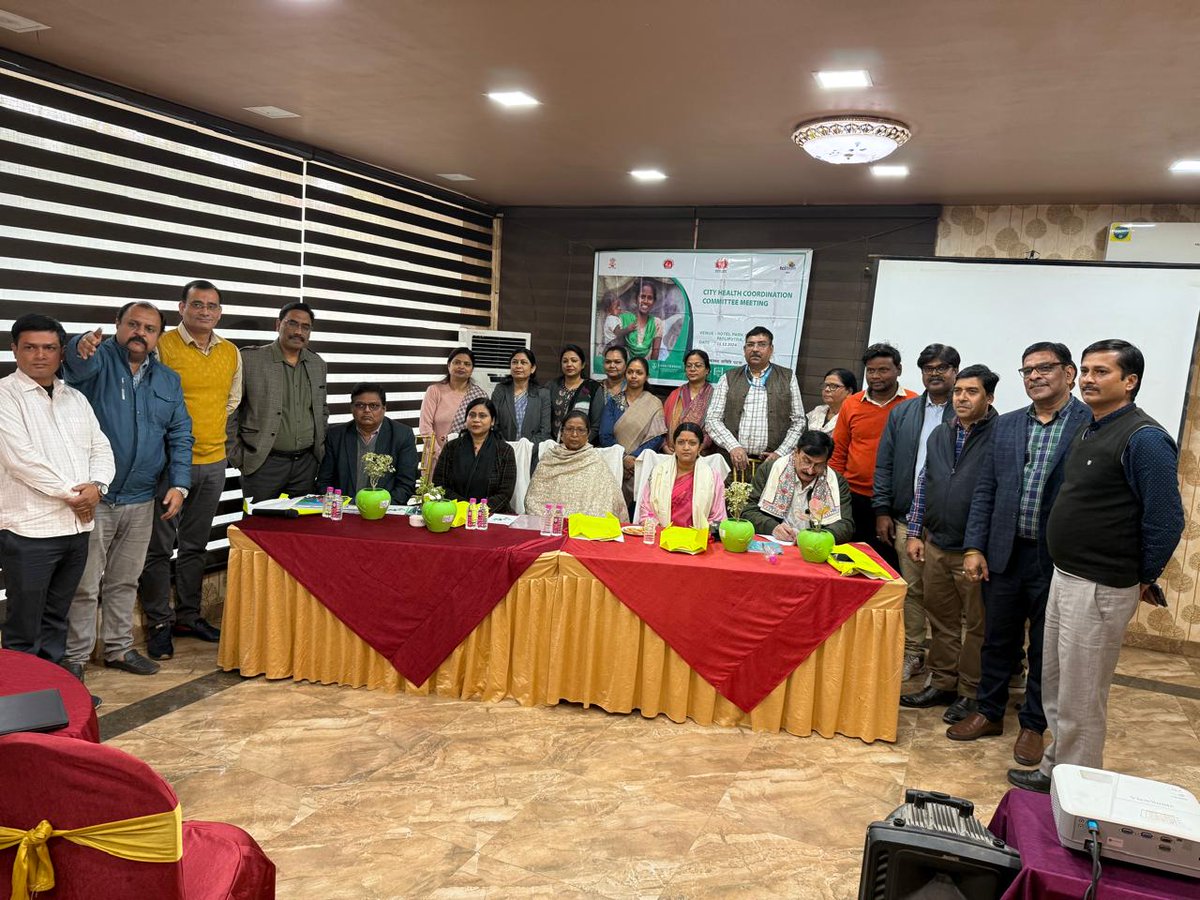 DhsPatna84249's tweet photo. The Patna City Coordination Committee meeting was held today, chaired by the Chief Surgeon of Patna. The meeting was attended by several dignitaries, including the Honorable  caninet Minister and former Deputy Chief Minister of Bihar, Mrs. Renu Devi. 
@SHSBihar @PSIIndia @WHO https://t.co/ulglFA7pS0
