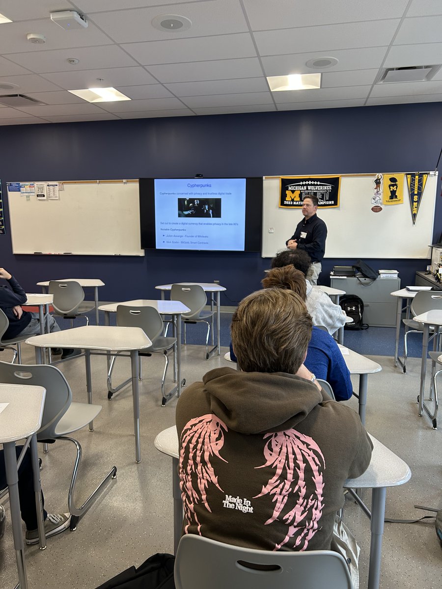 FblaRevere's tweet photo. Exciting 1st Semester for our Business Classes!  We have  attended Experience Business at the University of Akron, hosted a Guest Speaker on Cryptocurrency, and took a field trip to the Pro Football Hall of Fame.  Real world learning at RHS! https://t.co/xzZZLk9MGn