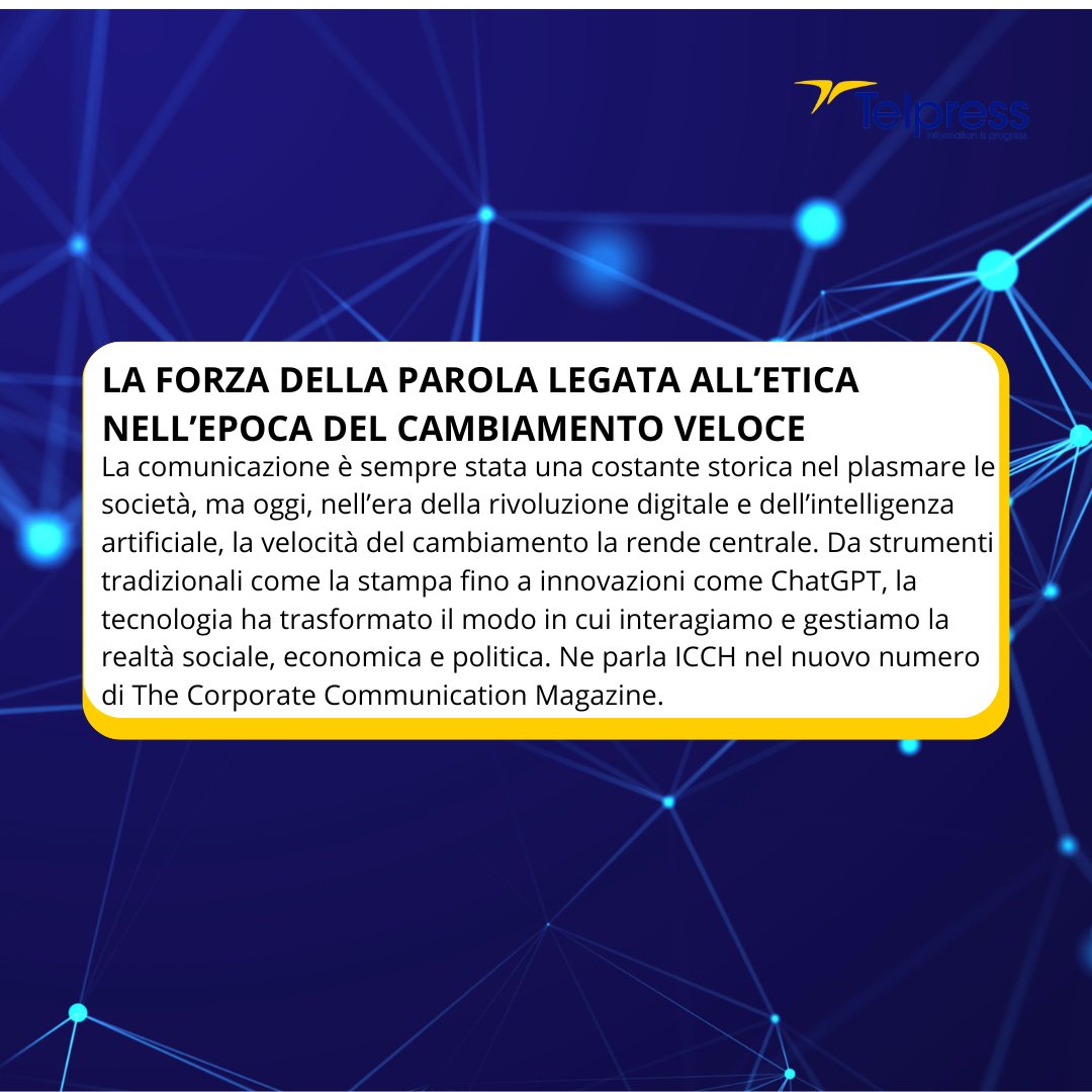 telpress's tweet image. Oggi, portiamo all'attenzione dei professionisti della #comunicazione la #notizia più importante sul panorama mediale, selezionata da Telpress.    Restate aggiornati sul mondo dei #media, del #web, del #marketing e delle ICT