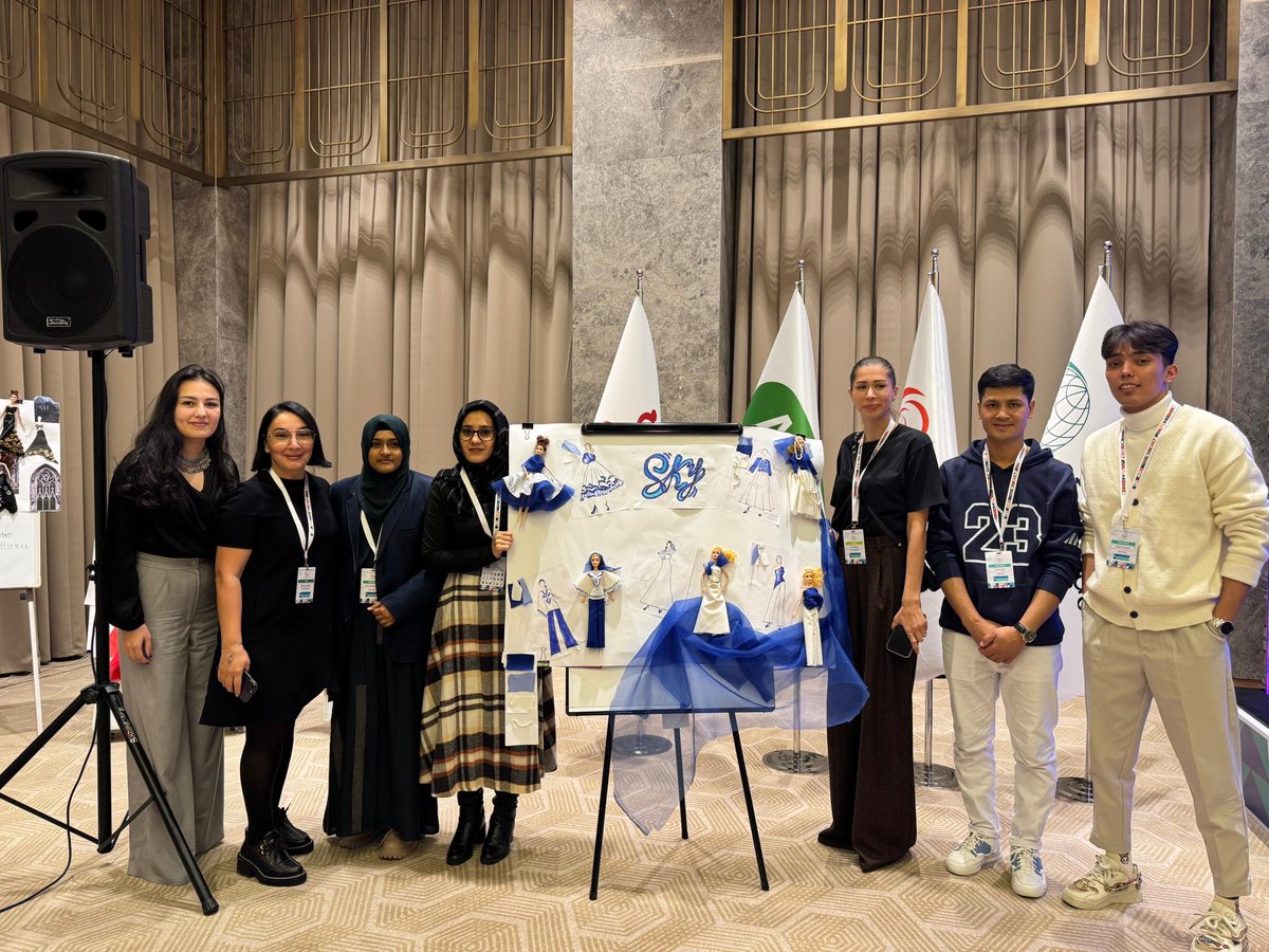 WorldandKhazar's tweet photo. From Dec 2-5, 2024, international students of Khazar University participated in the "Youth Capital of the Islamic World" closing ceremony held in Shusha, Azerbaijan. 
Khazar University students shined, securing 2nd place in the fashion section and delivering impactful speeches. https://t.co/4houJSvKBF