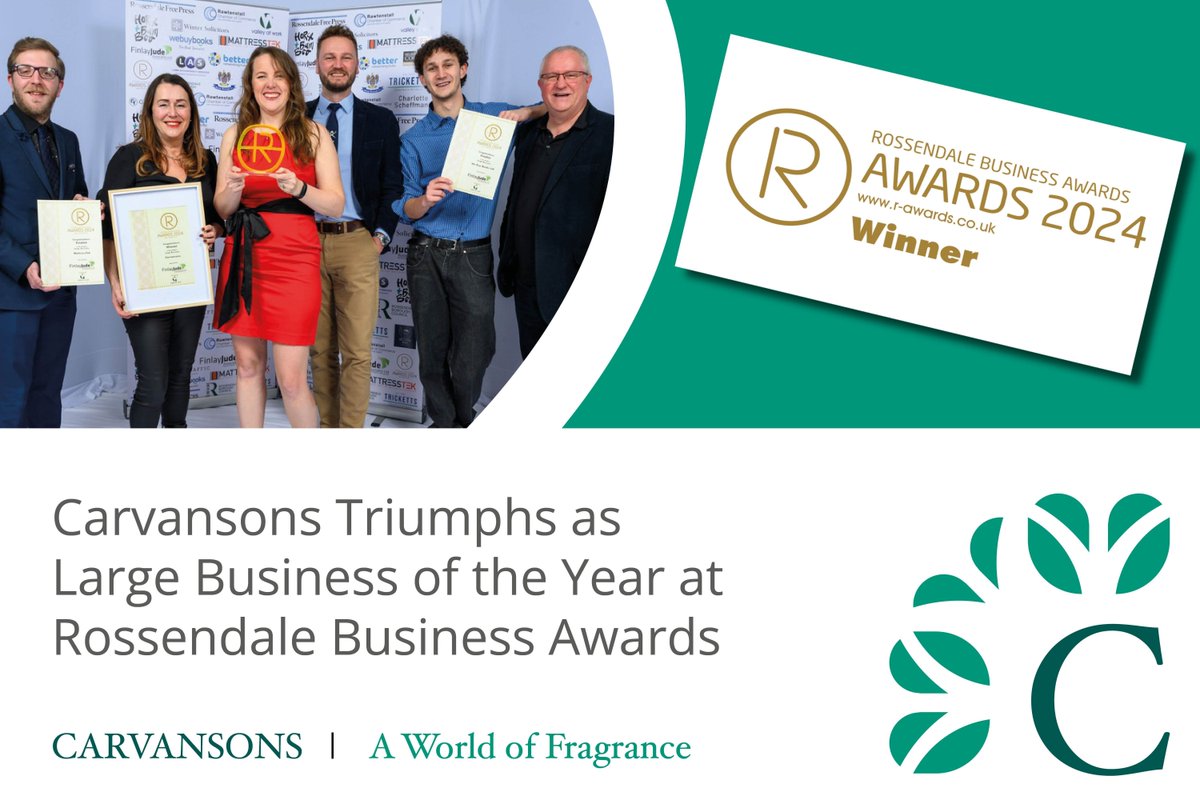 CarvansonsLtd's tweet photo. Carvansons Triumphs as Large Business of the Year at Rossendale Business Awards
We are proud to announce that we were awarded Large Business of the Year at the prestigious Rossendale Business Awards 2024.

#rossendale #lancashire #business #awards https://t.co/YfmDVHEv70