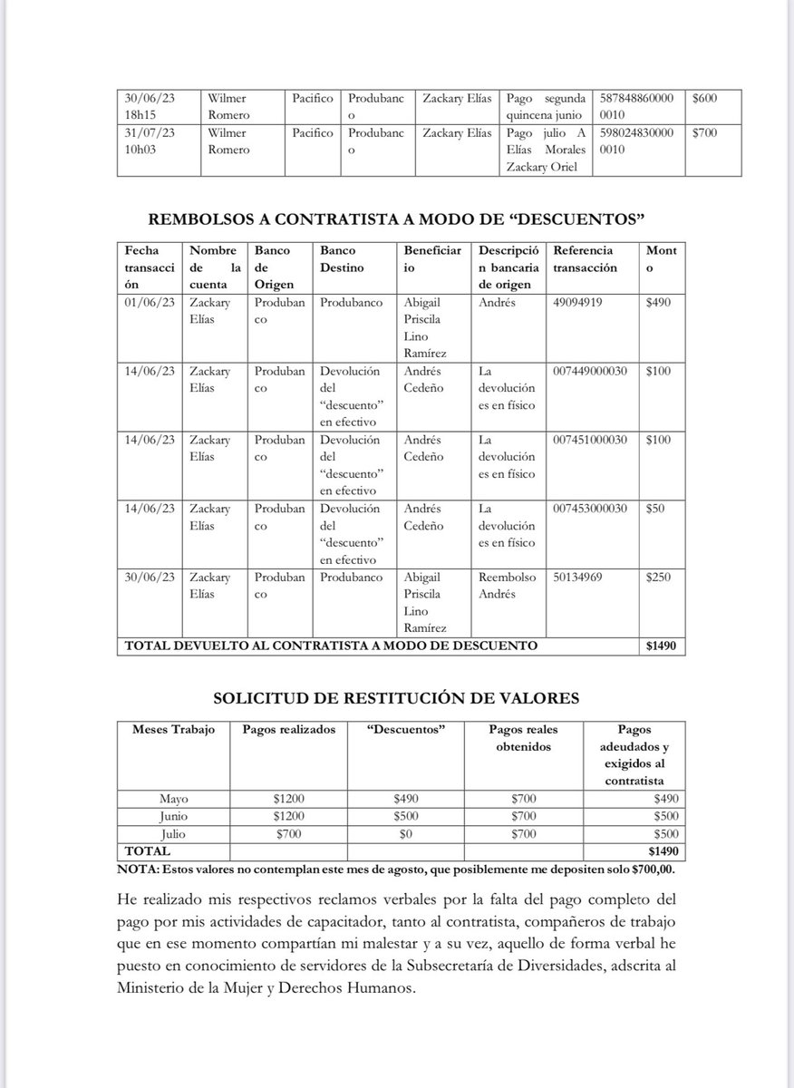 DianeRodriguezZ's tweet photo. 🏳️‍🌈🏳️‍⚧️Las mismas prácticas de la extinta FAMIVIDA, trascendieron a @care_ecuador y a la Subsecretaria de Diversidades (Ministerio de la Mujer @DDHH_Ec). 

A esta señora “activista” de la que también he sido victima de su violencia, la acusan de “Vacunadora” (👉🏻 https://t.co/VbHkmLSqRs ) el mismo motivo por el cual, se inició una querella legal en contra de este Miniterio. 

Esto en conocimiento informal y luego formal de el Sr. Cristian Landeta @crisland1, actual subsecretario de Diversidades. Se entiende porque luego de él ingresar, primero como Analista, luego como Director y ahora como subsecretario empezó un bloqueo institucional y todo lo que se relacione con @SiluetaX y la @FederacionLGBT? El bloqueo no es gratuito, Tampoco sorprende. 

El mismo boicot nos hacía cuando trabajo en la Secretaría de la Política, en la época de gobierno de @MashiRafael, luego solapadamente con @LassoGuillermo y ahora con @DanielNoboaOk. 

Desenmascaramos su actividad contemporánea junto sus amigos y cómplices “Vacunas” que de hecho recién va una parte del proceso. 

Algunos de estos simples lentejeros, pero a la final cómplices. Y no tan simples porque participaron de acoso selectivo en contra de @ZackEliasM, mucho más severo, luego que formalizó la denuncia. Algunos de estos muy sin vergüenzas, naturalizando estas prácticas, similar a esta señora. 

Esto queda para la historia. Esperamos que el resto de organizaciones y representantes empiecen hablar. El silencio es complicidad. Eso no pasa por nosotros y por eso las exclusiones en nuestra contra.

Ojalá las autoridades hagan algo ya que ni Care en este caso, ni el ministerio en lo que pasó con Zack quiso hacer algo. 

El silencio es complicidad!