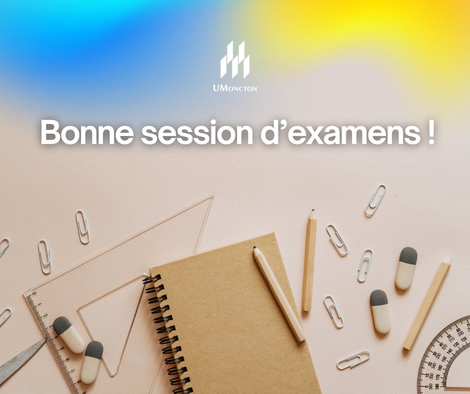 Bon succès à toutes et à tous pour cette session d'examens ! 📝

N'oubliez pas de prendre soin de vous, et de prendre des pauses régulièrement pendant cette période !❄️