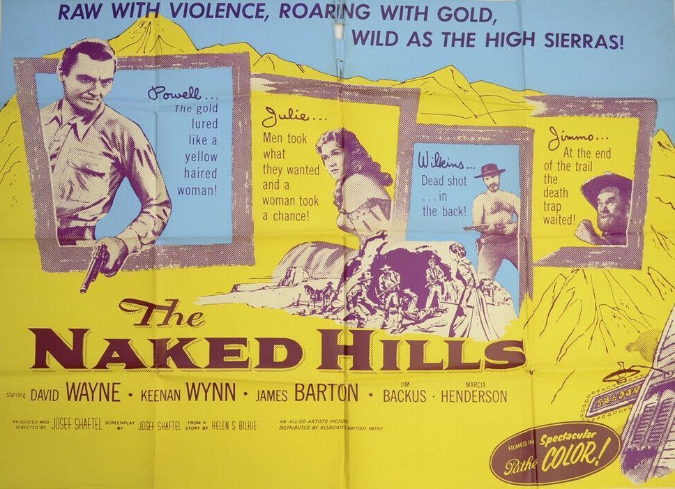 TalkingPicsTV's tweet photo. As wild as the High Sierras! 🤠 Premiere: THE NAKED HILLS (1956) 3pm #TPTVsubtitles
⭐ Starring #DavidWayne #KeenanWynn #JamesBarton in this Western adventure. https://t.co/vmvMvta78P