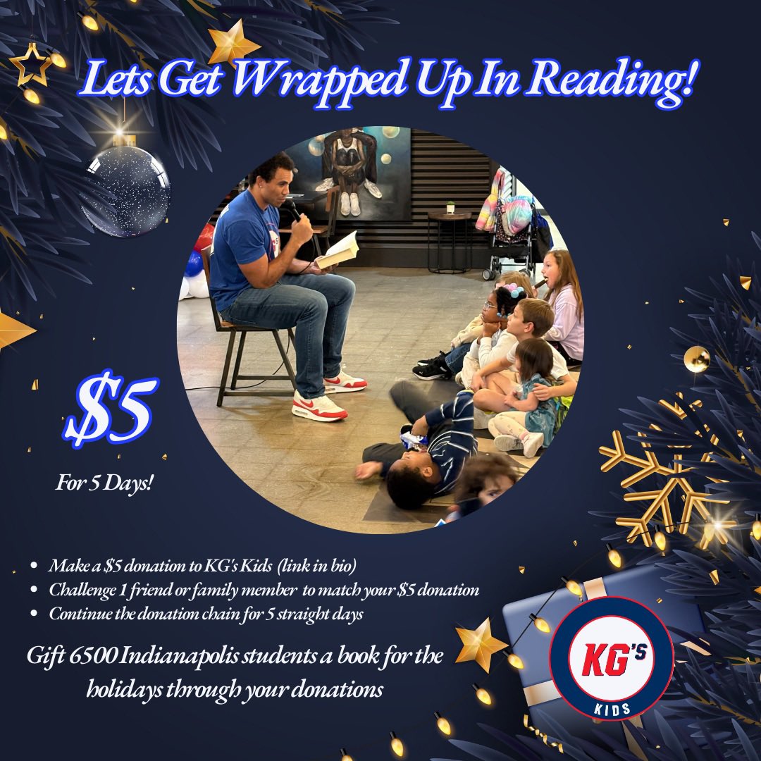 💝 A small donation, a huge impact. Join KG’s Kids and spread the love of reading this holiday season! Donate $5 via the link in bio.
