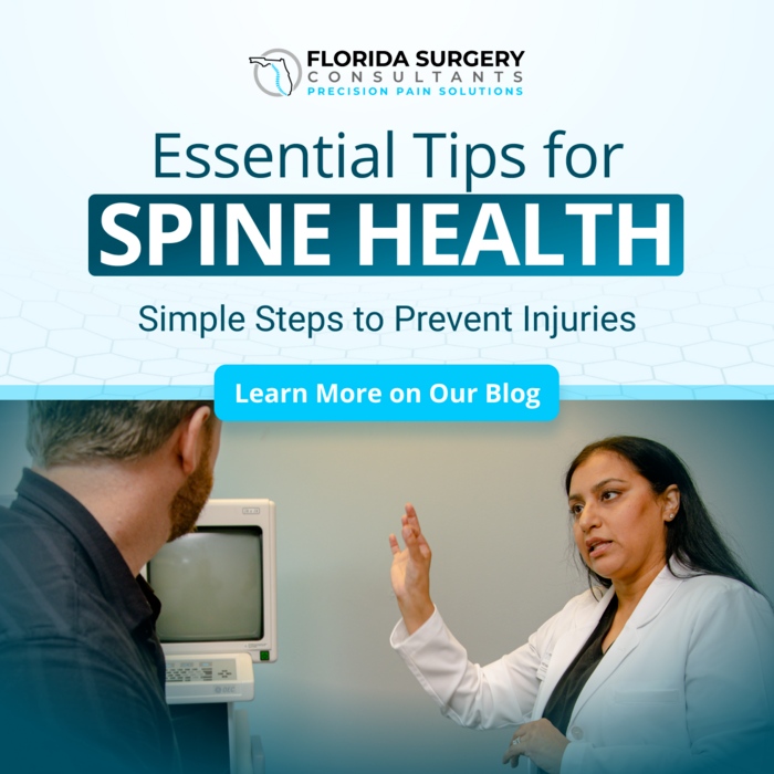 Preventing spine injuries starts with daily habits. Discover essential tips for keeping your back healthy on our blog! floridasurgeryconsultants.com/prevent-spine-… #SpineCare #InjuryPrevention #FloridaSurgeryConsultants #HealthyHabits #BackHealth