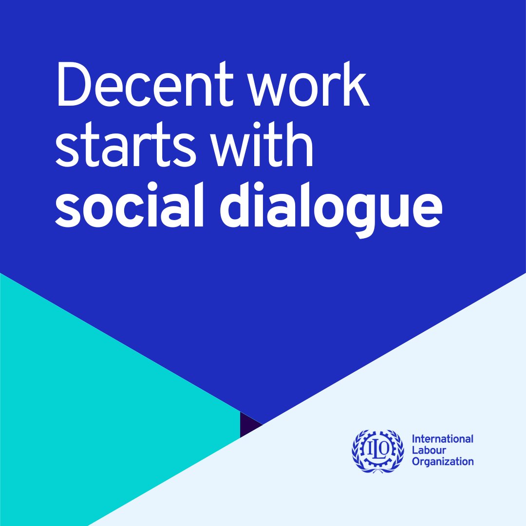 International Labour Organization (@ilo) on Twitter photo Countries face many challenges in achieving decent work for all. Social dialogue paves the way by fostering collaboration and integrated policymaking. 
Explore the 2024 Social Dialogue Report: ow.ly/KZ5750UoAH7 #DecentWork Countries face many challenges in achieving decent work for all. Social dialogue paves the way by fostering collaboration and integrated policymaking. 
Explore the 2024 Social Dialogue Report: ow.ly/KZ5750UoAH7 #DecentWork