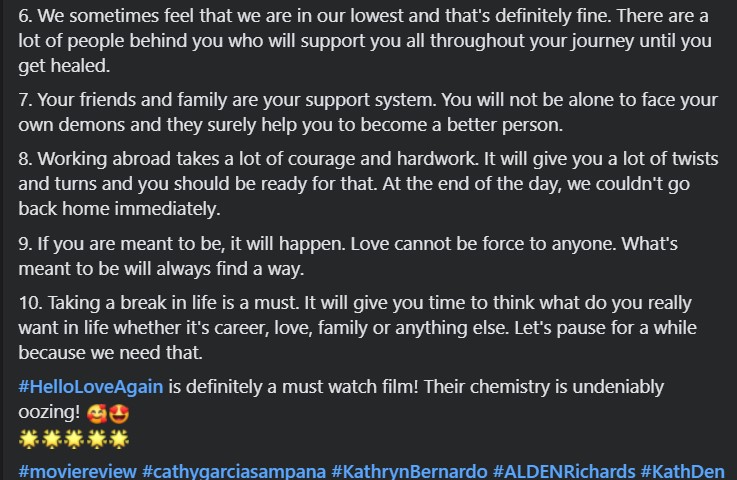 KringCee's tweet photo. #HelloLoveAgain #moviereview #KathrynBernardo #AldenRichards #KathDen https://t.co/5qt80SIi5r