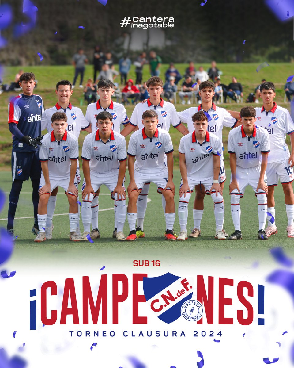 CNdeFformativas's tweet image. Final del partido en Sub16.

✅ Victoria 4-1 🆚 Peñarol  

⚽️ Agustín Dos Santos, Joaquín Lauz, Federico Bais, Lautaro Codina 

¡Dale Campeón! 🏆 

#CanteraInagotable
#ElClubGigante 🔵⚪️🔴