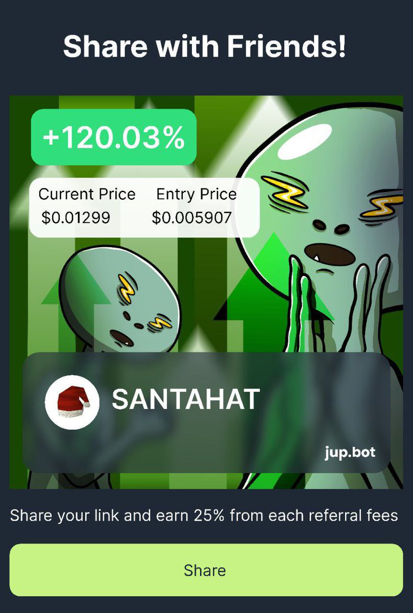 jbot_trade's tweet photo. yay, Christmas vibe is in the aaair🎅

+ 120% on $SANTAHAT

https://t.co/88LcV5t98U https://t.co/1XfyXjlfb1