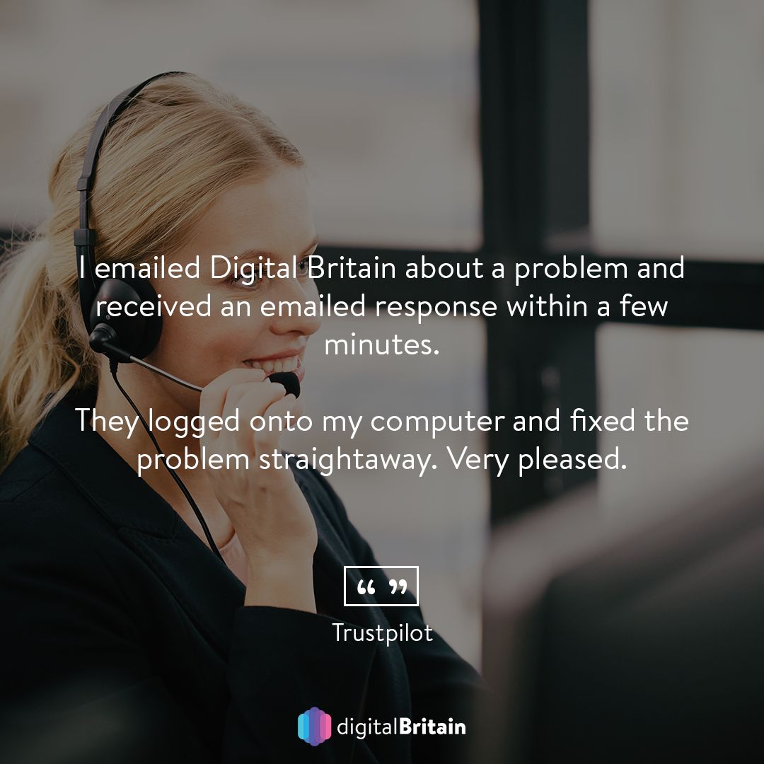 digitalbritain_'s tweet photo. Get your IT problems resolved in minutes with our remote service team. 🛠️ 

#Trustpilot #Review https://t.co/ytnaBCSNMJ