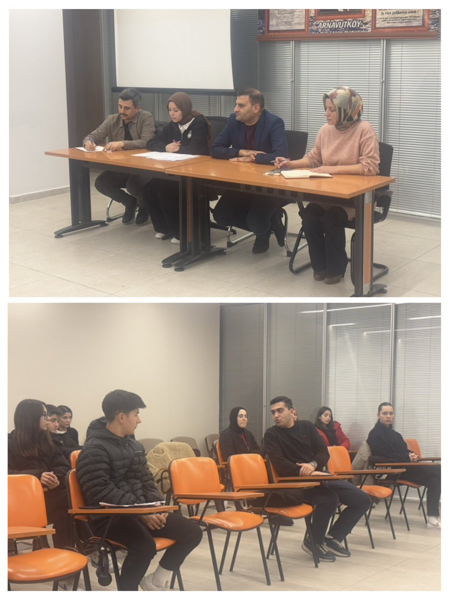 ARNAVUTKOYMEM's tweet photo. İlçe Öğrenci Meclisimiz Aralık Ayı Olağan Toplantısı’nı Meclis Başkanı Fatma Eylül KILINÇ başkanlığında müdürlüğümüz toplantı salonunda gerçekleştirdi. https://t.co/lnthcr5J5m
